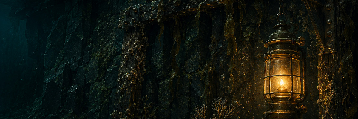 Painted Sunken Trench mine wall artwork